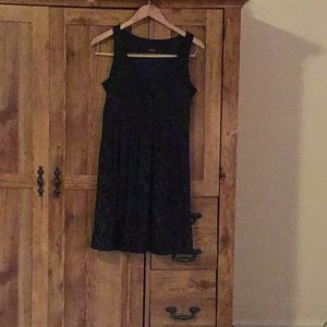 Express black dress with gold detail size S
